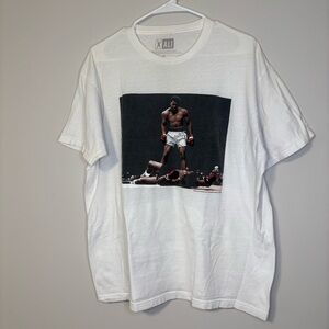White Muhammad Ali Graphic T-Shirt for Men